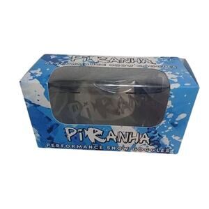 NEW Piranha Performance Snow Goggles Dual Lenses Vented Padded for Winter Sports